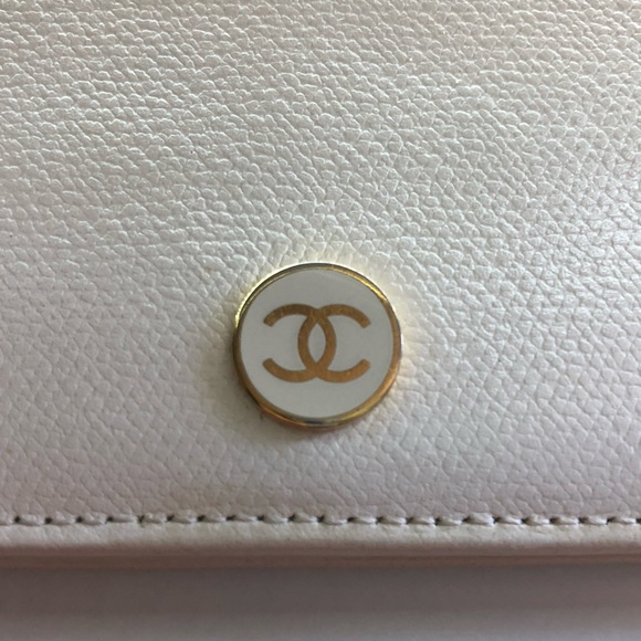 Excellent Condition! Chanel CoCo Button Flap Bifold Long Wallet Caviar Leather - Picture 6 of 14